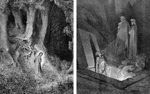 Gustave Dor - "Gloomy wood" and "Tomb's foot"